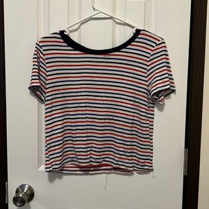 Caution To The Wind striped tee